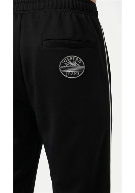Pantaloni Jogging Iceberg Wide Fit con Righe Laterali ICEBERG | B041 PPM19000